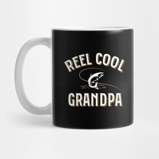 'Reel Cool Grandpa' Funny Fishing Grandpa Mug